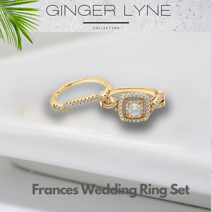 WeddingRingSetforWomenHaloCZWhiteGoldSterlingSilverEngagementRingGingerLyneCollection_YGold/Sterling-4