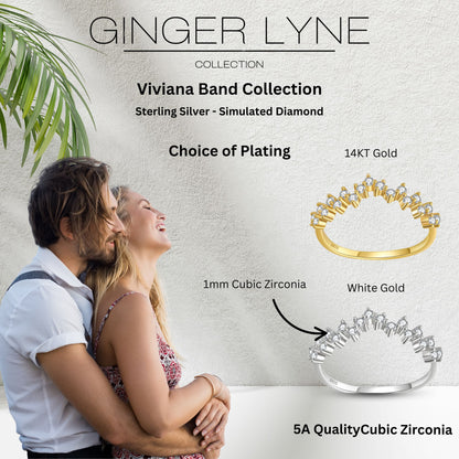 VivianaHalfEternityRingforWomenSterlingSilverCZAnniversaryBandStackableChevronCurvebyGingerLyne_Gold-5