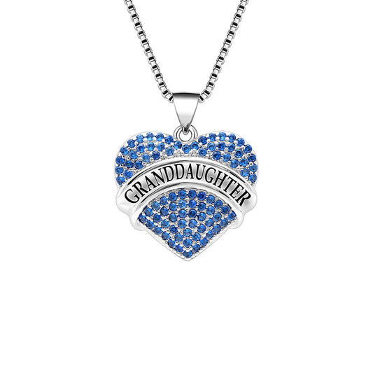 GranddaughterHeartPendantChainNecklaceGirlGingerLyneCollection_Blue-1