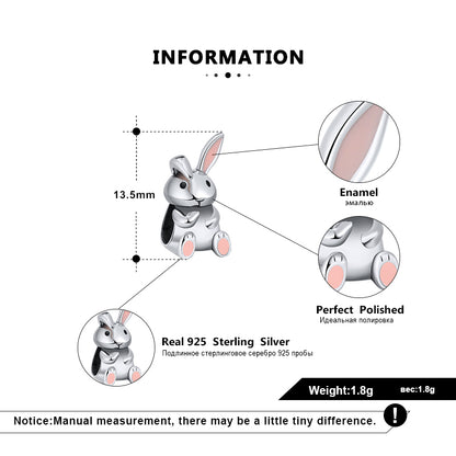 BunnyRabbitCharmEuropeanBeadSterlingSilverGingerLyneCollection_Silver-6