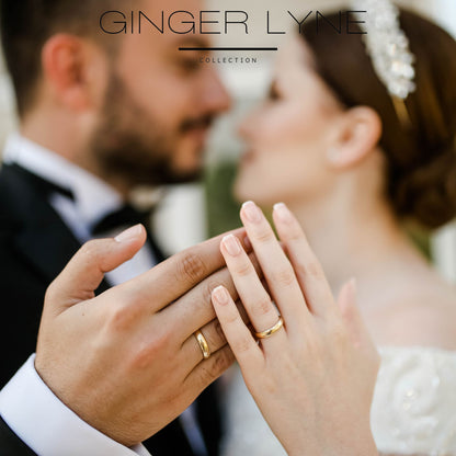 4mmStainlessSteelWeddingBandRingforWomenorMenGingerLyneCollection_4mmRainbow-5