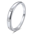 Load image into Gallery viewer, Wedding Bridal Band Ring for Women Sterling Silver Cz Ginger Lyne Collection - 9
