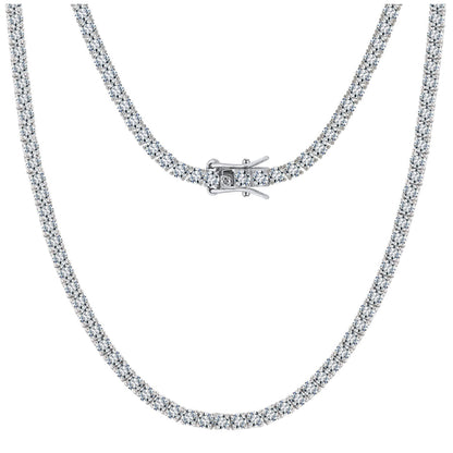 TennisNecklaceforWomenSterlingSilver3mmor5mmCubicZirconia16or18"LengthsbyGingerLyne_5mm-16"-1