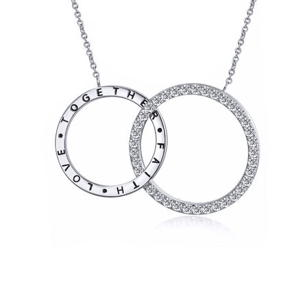 LinkedCirclePendantNecklaceforWomenTogetherLoveFaithGingerLyneCollection_Silver-1