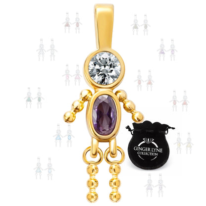 BirthstoneFamilyPendantforMombyGingerLyneStainlessSteelCubicZirconiaCharmsForGrandmaNecklace_Male-February-Gold-1
