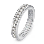 Load image into Gallery viewer, Baguettes Eternity Wedding Band Ring for Women Cubic Zirconia Ginger Lyne Collection - 5
