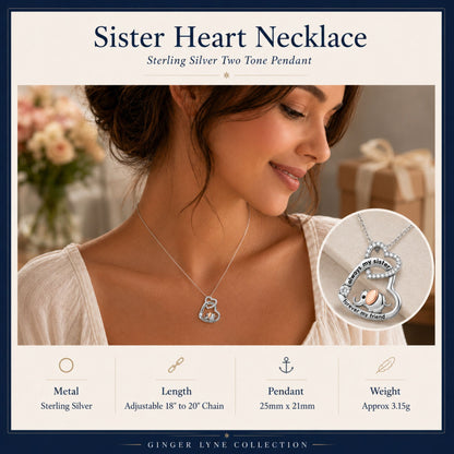 SisterElephantHeartPendantNecklaceforWomenSterlingSilverCZGingerLyneCollection_SisterElephant-3