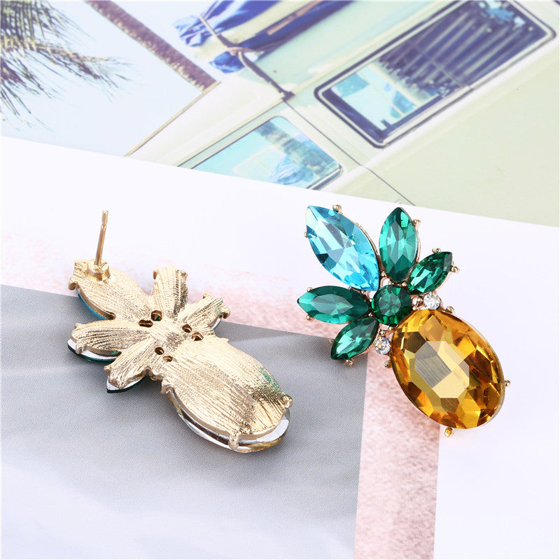 PineappleDropEarringsOvalMarquiseCubicZirconiaWomenGingerLyneCollection_Yellow-4