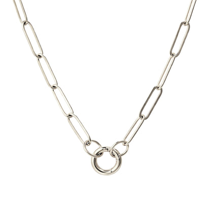 CarabinerCharmNecklaceforWomenPaperclipChainRoundCarabinerHolderStainlessSteelbyGingerLyne_-2