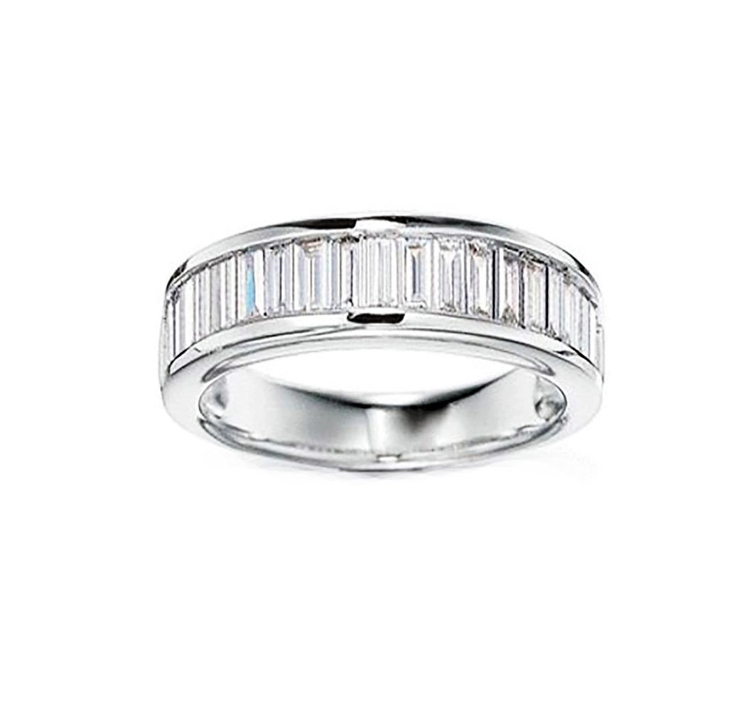 Eternity Baguettes Anniversary Wedding Band Ring for Women Ginger Lyne Collection