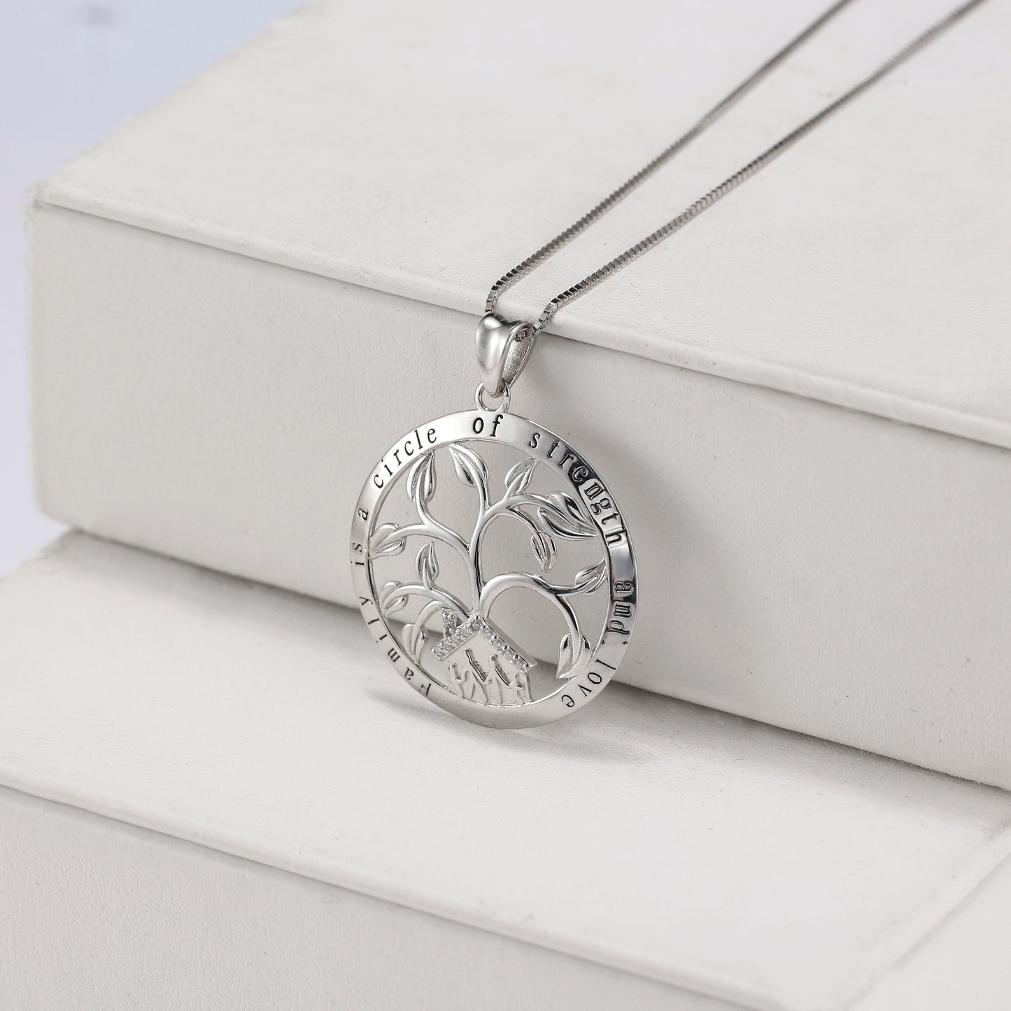 Tree of Life Necklace for Women Sterling Silver Family Tree Pendant for Mom or Grandma Ginger Lyne