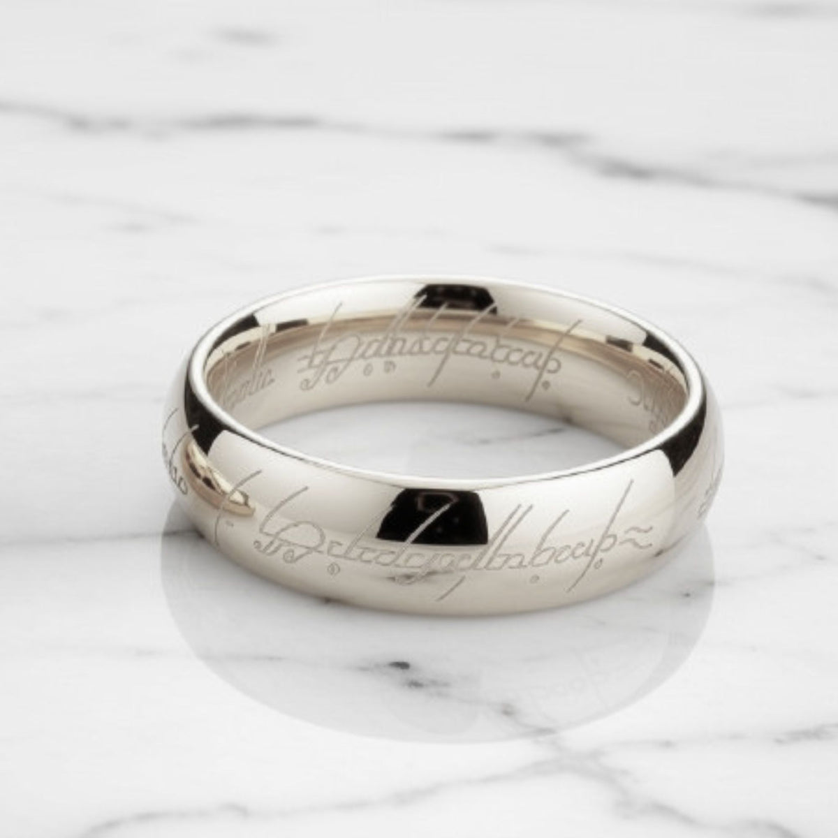 GingerLyne6mmSilverToneTungstenWeddingBandforMenorWomenEngravedScriptComfortFitRing_6mmSilver-2