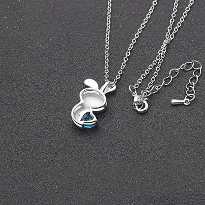SisterGreetingCardSterlingSilverBunnyLoveNecklaceforWomenGingerLyneCollection_Sister-26-6