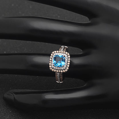 CocoHaloEngagementRingWomenChocolateBlueCzGingerLyneCollection_Brown-6