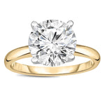 Load image into Gallery viewer, Amore Engagement Ring Women 3 Ct Moissanite Gold Sterling Ginger Lyne Collection - 3CT Gold over Silver,10
