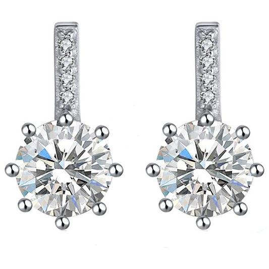 Drop Stud Earrings for Women Sterling Silver Cubic Zirconia Ginger Lyne Collection