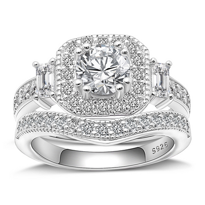 JulieannaWeddingRingSetforWomenHaloEngagementCzBandGingerLyneCollection_Silver-8