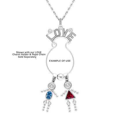 Necklace Charm Pendant Holder for Wife by Ginger Lyne Sterling Silver  Cz