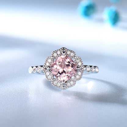 PinkMorganiteEngagementRingforWomenSterlingSilverGingerLyneCollection_Pink-3