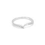 Load image into Gallery viewer, Nanette Anniversary Band Ring Sterling Silver V Cz Womens Ginger Lyne Collection - 10
