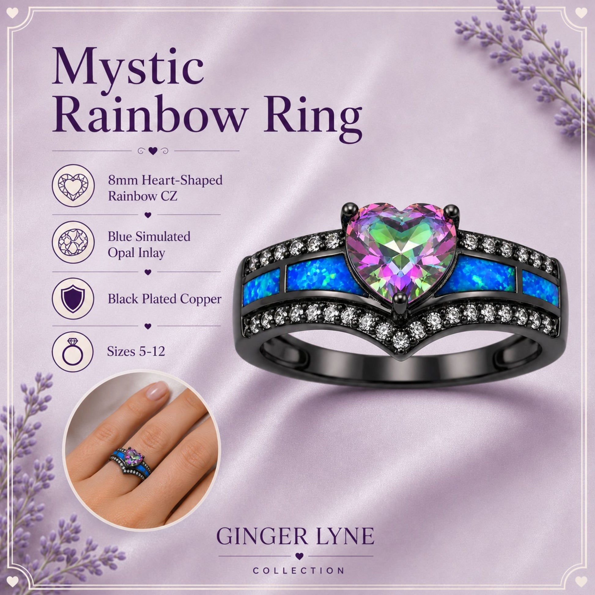 BlackEngagementRingforWomenMysticTopazCZHeartPromiseRingGiftforHerGingerLyne_PurpleMulti-3