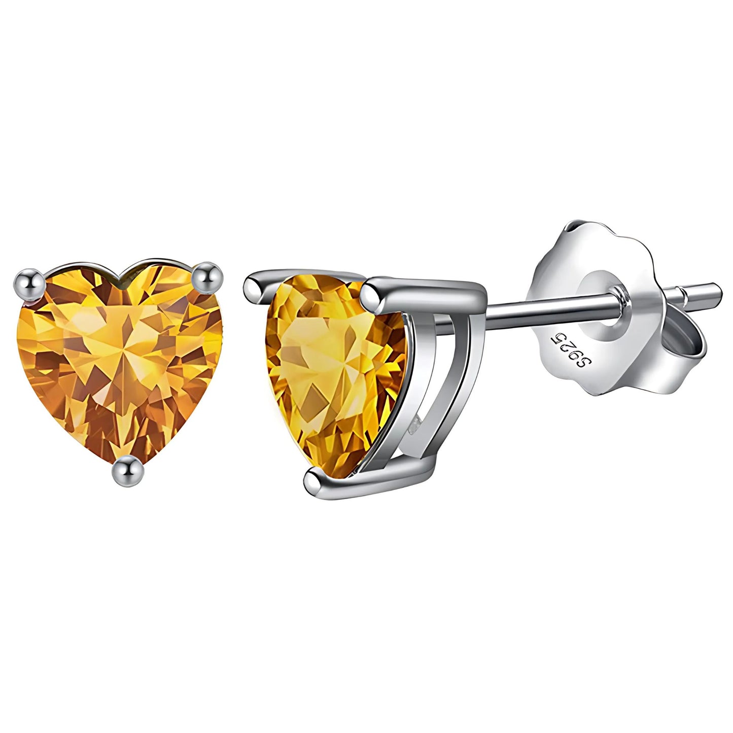 BirthstoneHeartEarringsforWomenbyGingerLyne6mmCZSolitaireStudEarringsSterlingSilver_November-1