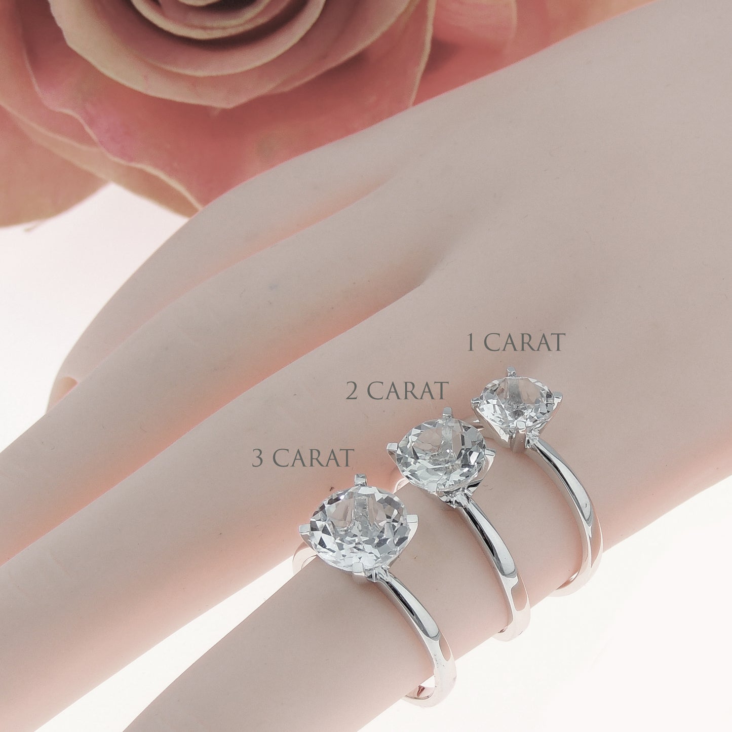 AmoreEngagementRingWomen3CtTopazRoseSterlingSilverGingerLyneCollection_Rose3Carat-4