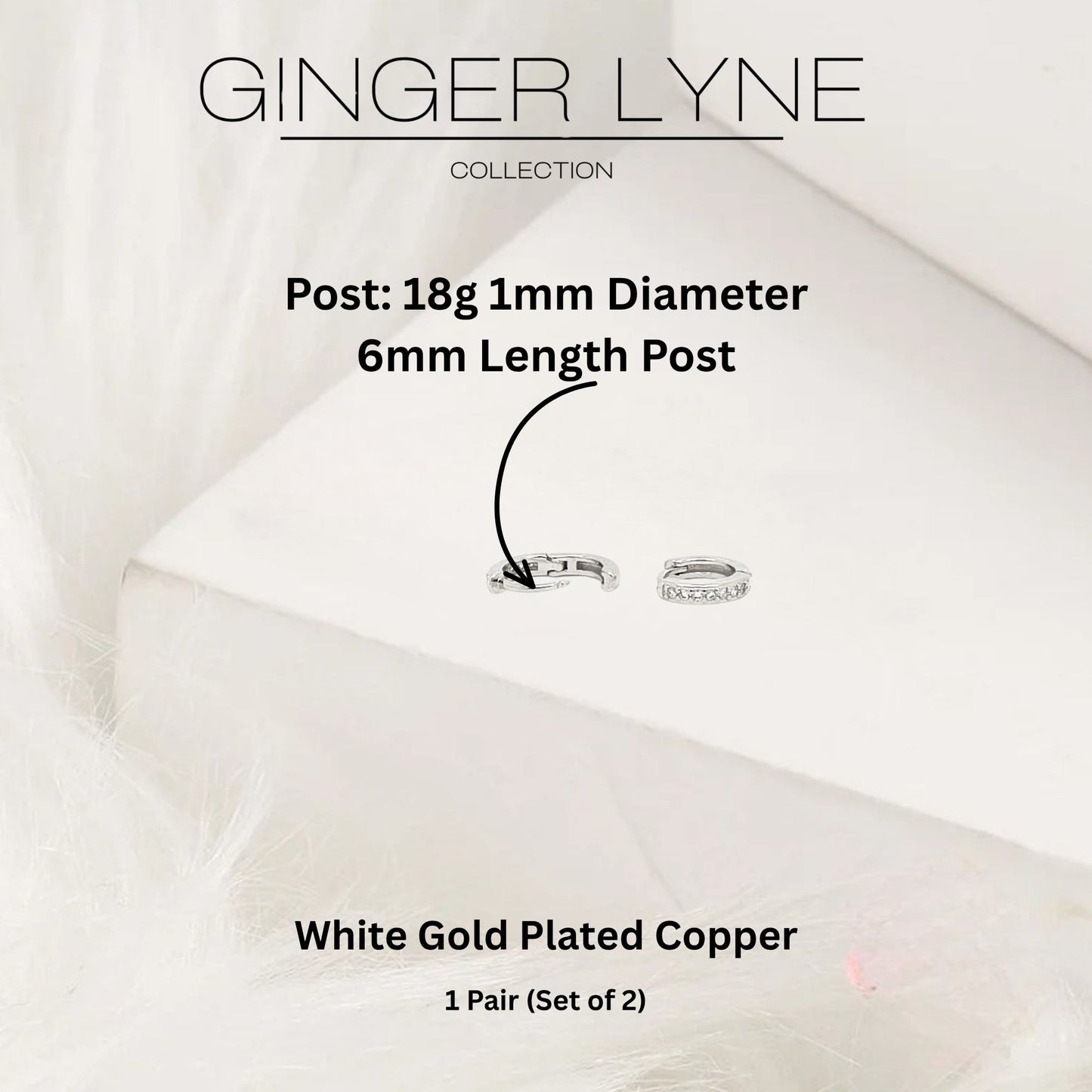 SmallHuggieHoopEarringsforWomenWhiteGoldPlated8mmCZBodyJewelrybyGingerLyneCollection_8mmSilver-3