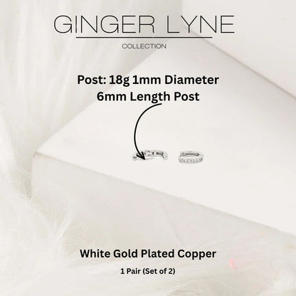 SmallHuggieHoopEarringsforWomenWhiteGoldPlated8mmCZBodyJewelrybyGingerLyneCollection_8mmSilver-3