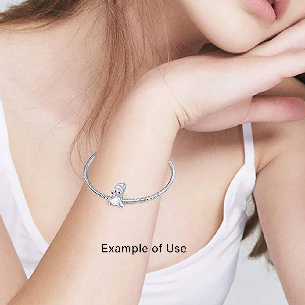 Baby Girl or Boy Charm for Women European Bead CZ Sterling Silver Ginger Lyne Collection - Girl