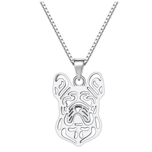 French Bulldog Dog Necklace Earrings or Set for Women Sterling Silver by Ginger Lyne