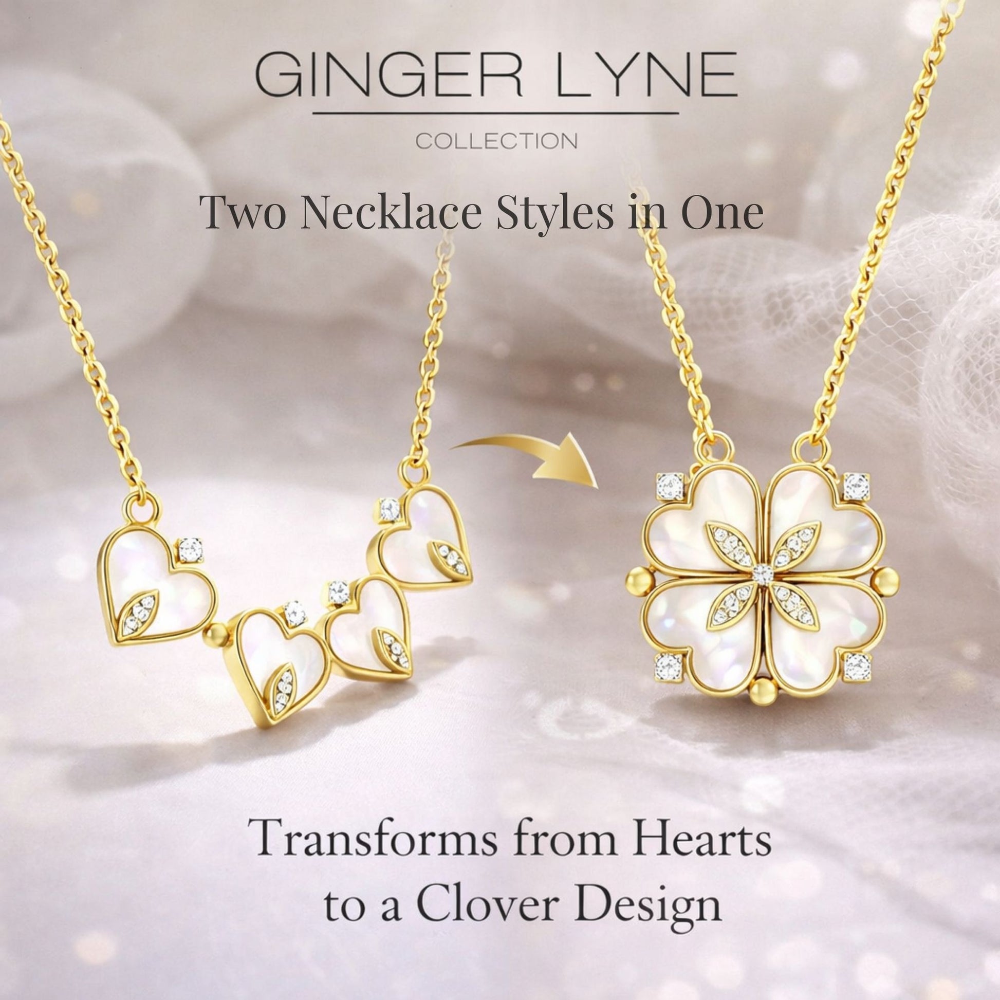 HearttoClover2in1PendantNecklaceforWomenStainlessSteelCZbyGingerLyneCollection_Gold-3