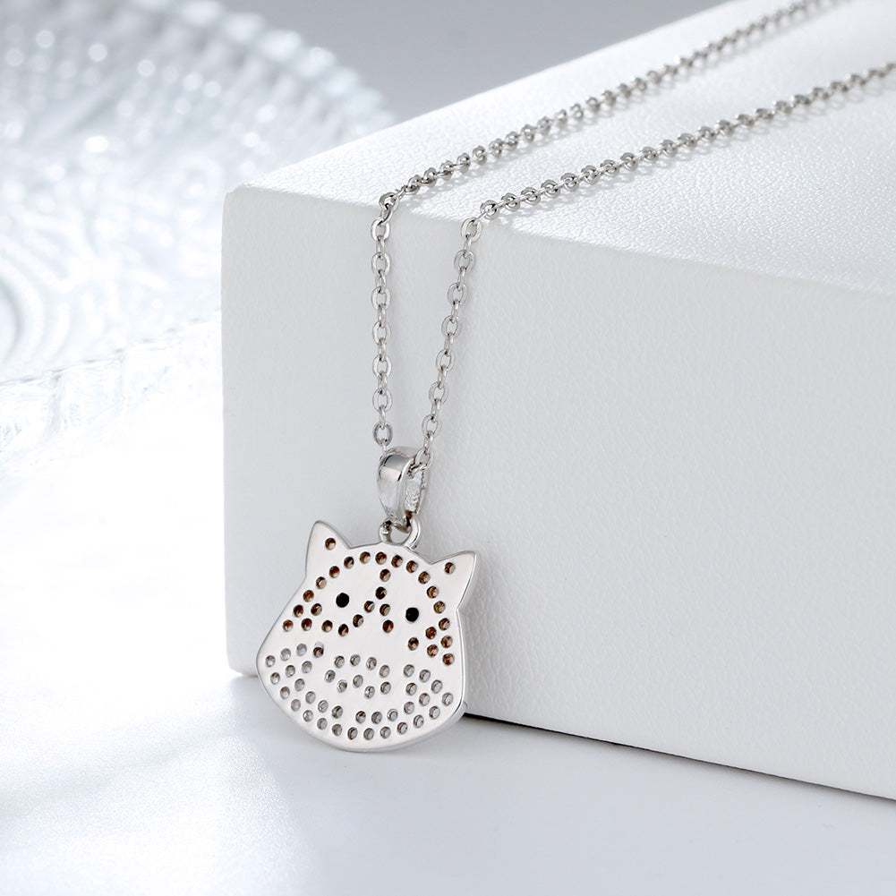 SandyShibaDogPendantNecklaceforWomenSterlingSilverCzGingerLyneCollection_Silver-4