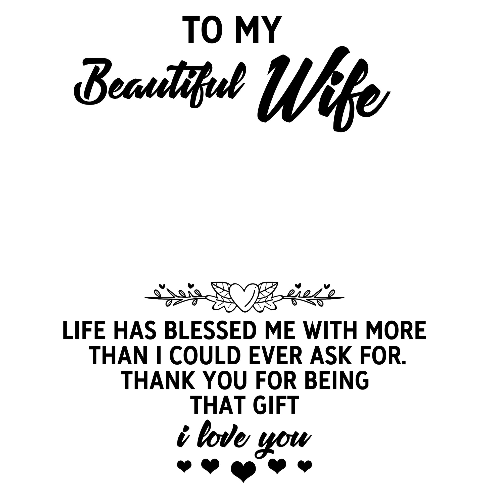 Wife Greeting Card Sterling Silver Infinity Heart Necklace Women Ginger Lyne Collection - Wife-01