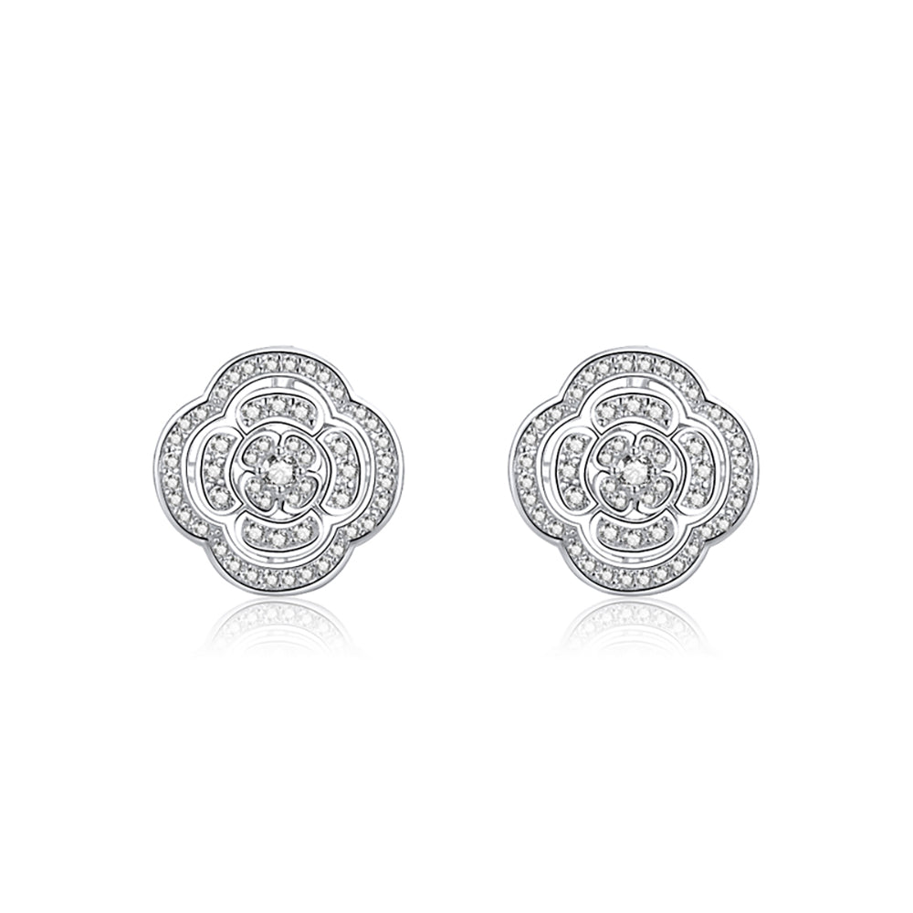 ChainDangleEarringsforWomenTwoInOneDesignSterlingSilverGingerLyneCollection_Silver-3