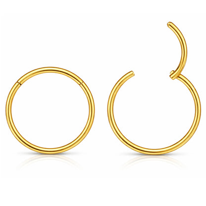 ThinHoopEarringsGingerLyne20GaugeStainlessSteelHingedClickerforLobeCartilageNosePiercingBodyJewelry_Gold-1