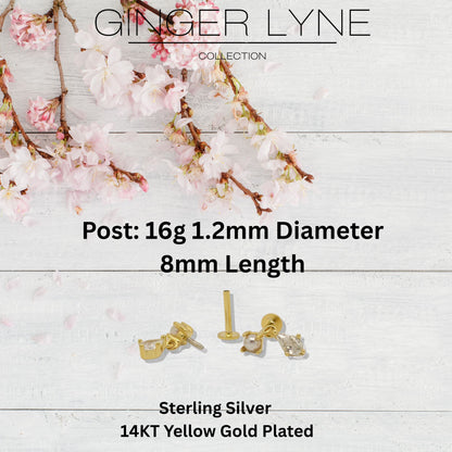 PearlDangleFlatBackEarringsforWomenSterlingSilver16gCartilageHelixLobeBodyPiercingStudGingerLyne_Gold-3