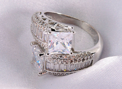 HeatherEngagementStatementRingWomensWhiteGoldPlatedGingerLyneCollectionSize10_Silver-5