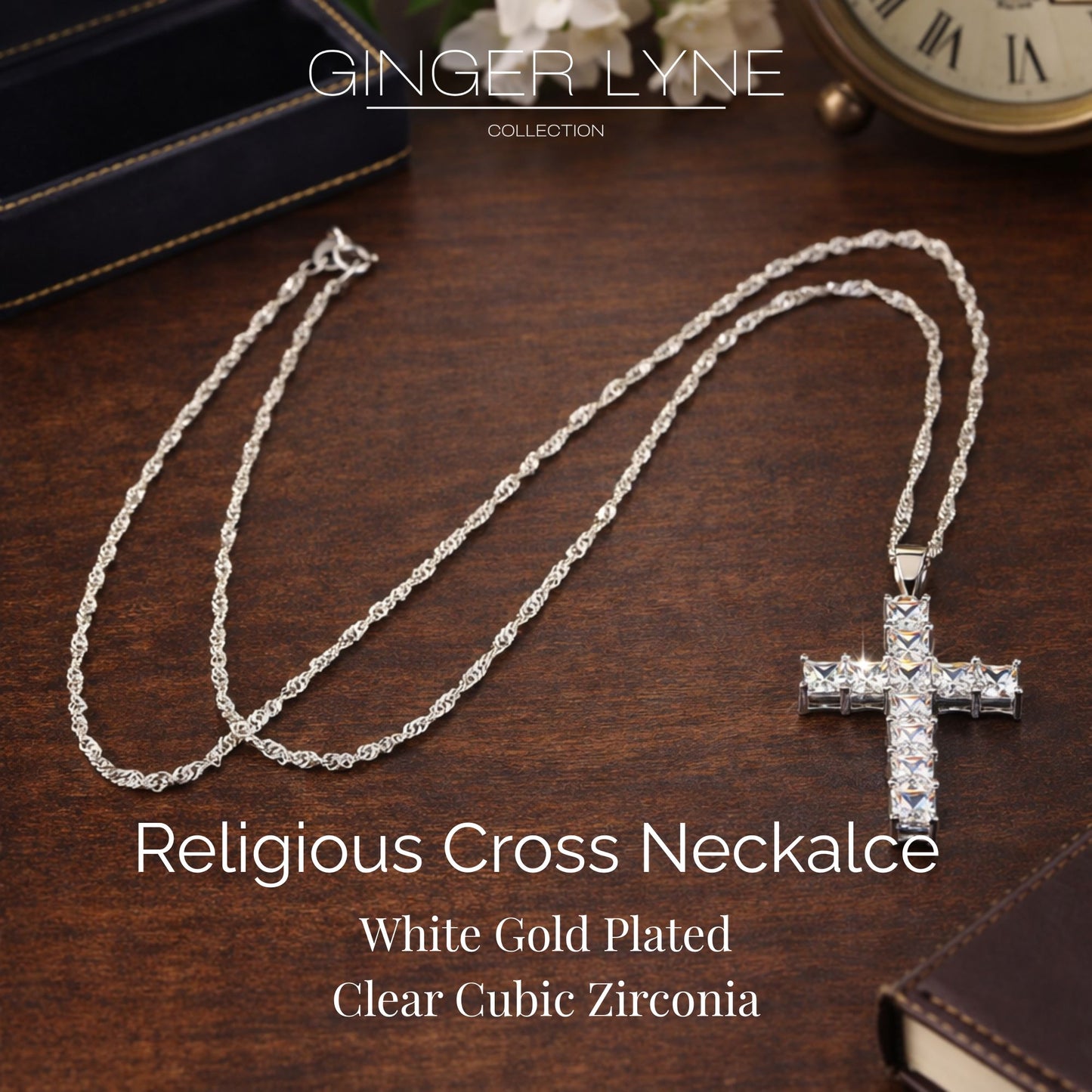 ReligiousCrossPendantNecklacePrincessCutCZWomensGingerLyneCollection_silver-3