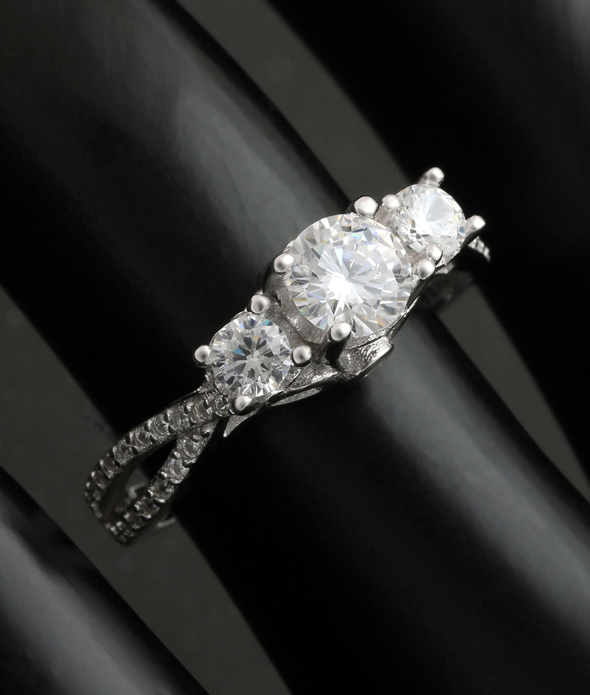 HeidiEngagementRingSterlingSilver3StoneCzWomensGingerLyneCollection_Silver-5