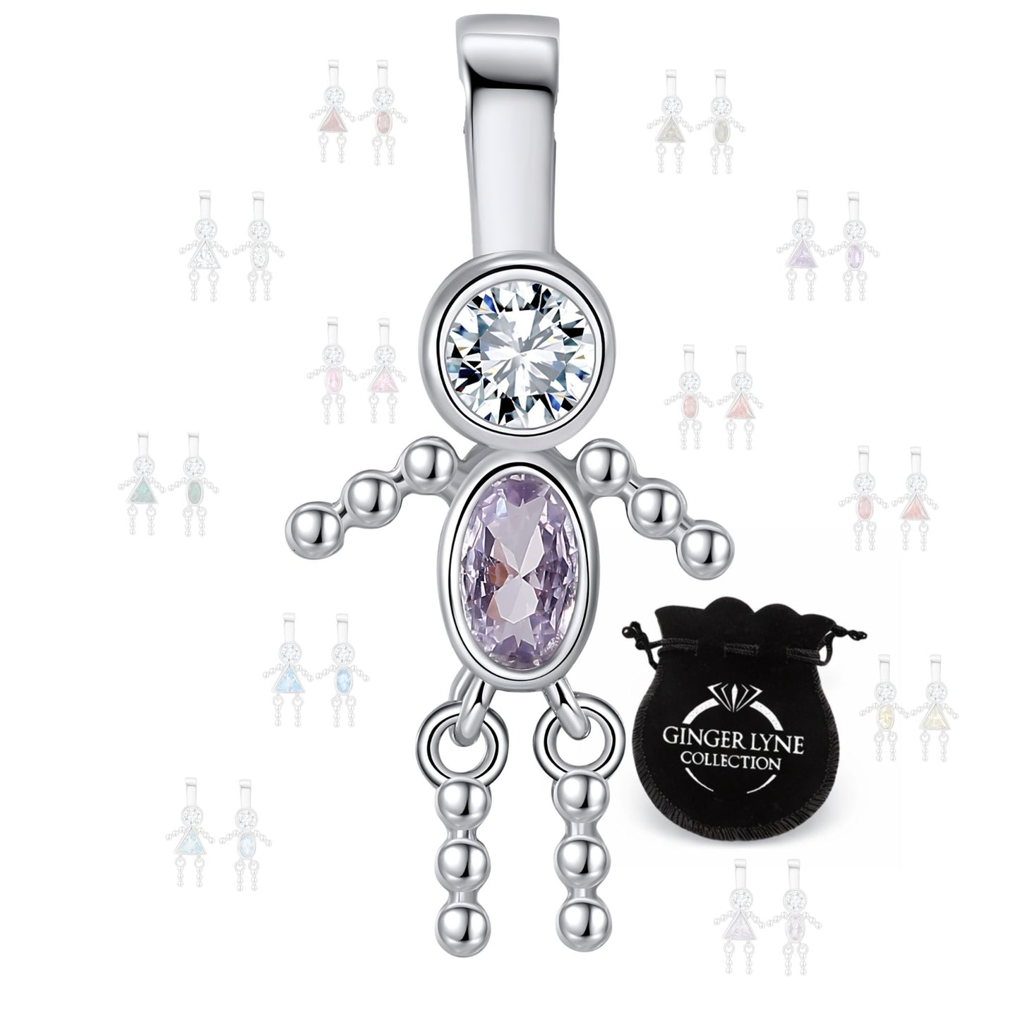 BirthstoneFamilyPendantforMombyGingerLyneStainlessSteelCubicZirconiaCharmsForGrandmaNecklace_Male-June-Silver-1