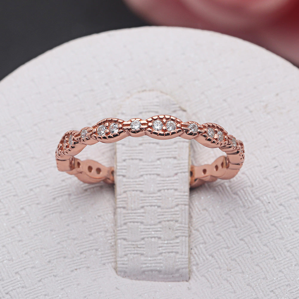 Eternity1.5mmWeddingBandRingSterlingSilverCzWomensGingerLyneCollection_Scallop-RoseGold-2