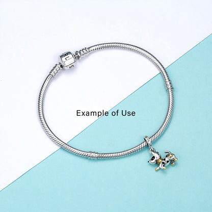 DachshundDogPuppyCharmEuropeanBeadSterlingSilverGingerLyneCollection_Silver-3