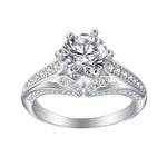 Load image into Gallery viewer, Babs Solitaire Engagement Ring Cubic Zirconia Women Wedding Ginger Lyne Collection - 5
