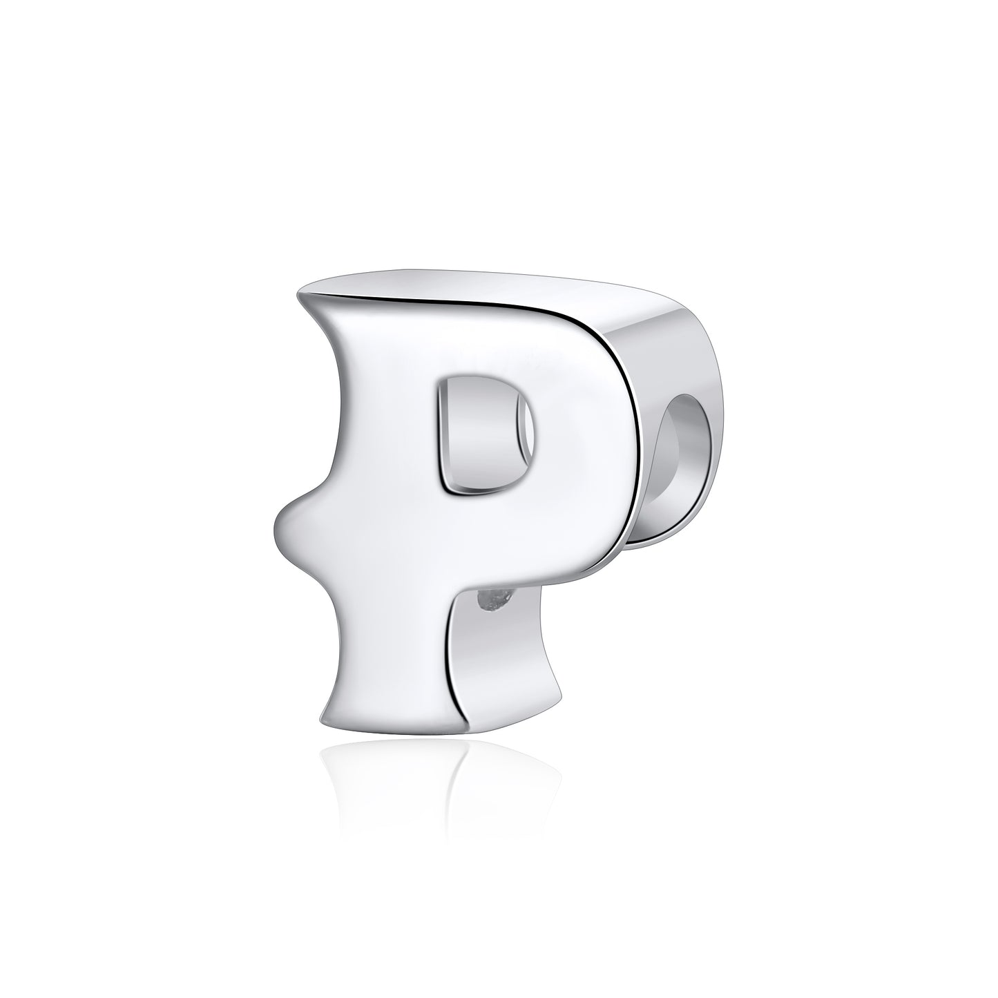 Initial Letter Charms for Women Bracelet Sterling Silver  Ginger Lyne Collection - P