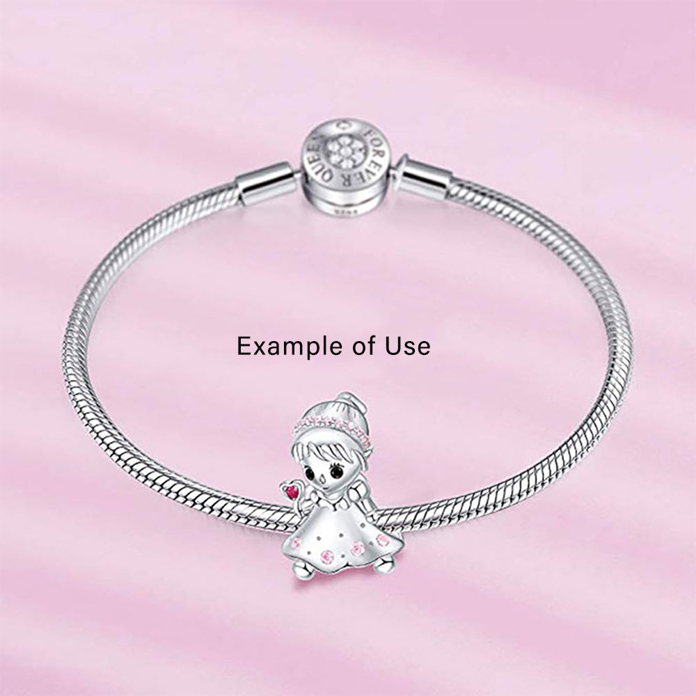 Baby Girl or Boy Charm for Women European Bead CZ Sterling Silver Ginger Lyne Collection