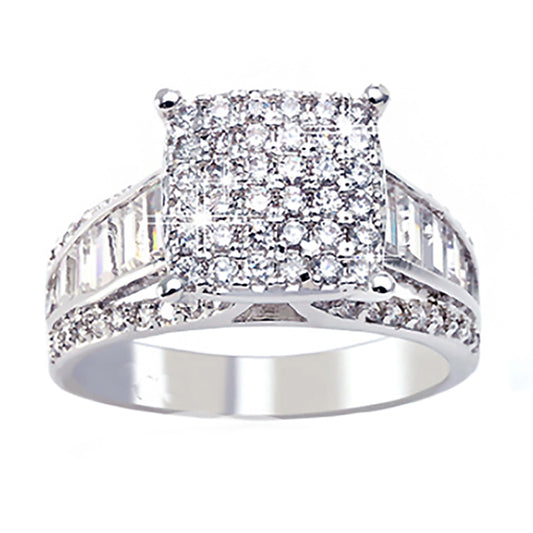 Baguette Engagement Ring for Women by Ginger Lyne Collection