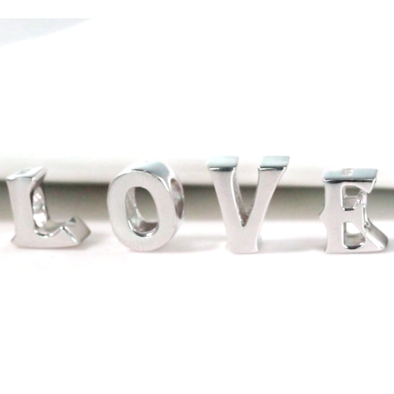 Initial Letter Charms for Women Bracelet Sterling Silver  Ginger Lyne Collection - C