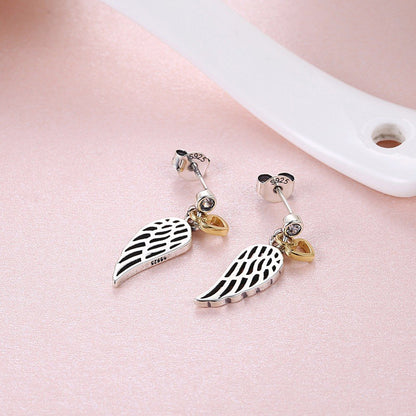 StudDangleEarringsforWomenWingsHeartGoldSterlingSilverGingerLyneCollection_silver-3