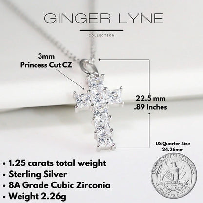 CrossNecklaceforWomenbyGingerLyneCollectionSterlingSilverCrossPendant_Cross1-4